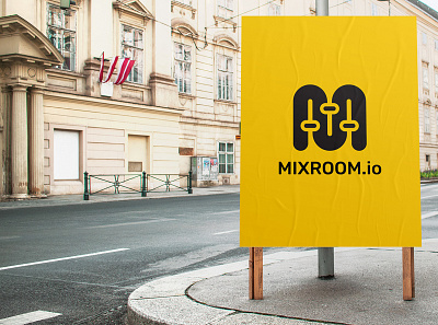 MIXROOM.IO LOGO branding design flat icon illustration illustrator logo ui ux vector