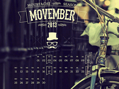 Moustache Season - Movember 2013 calendar image moustache movember mustache november sample season wallpaper