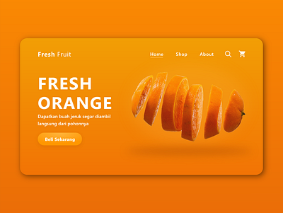 Fresh Fruit Shop Page Landing design design web design website fresh colors fresh design ui ux web design webdesign website website concept website design