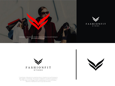 FashionFit Store Logo brand brand design brand identity branding businesscard design fashion logo