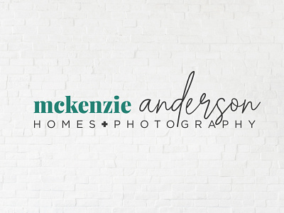 Mckenzie Anderson | Homes + Photography branding identity design logo photography real estate