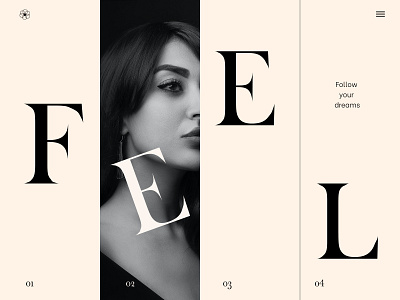Landing Page inspired by Helena's Work!! branding design minimal minimalist typogaphy ux visual design web