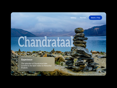 An ode to the most beautiful lake I ever visited! design minimalist typogaphy ux visual design web