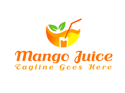 Juice logo 3d actions branding corporate design editable effects elegant juice logo mockup