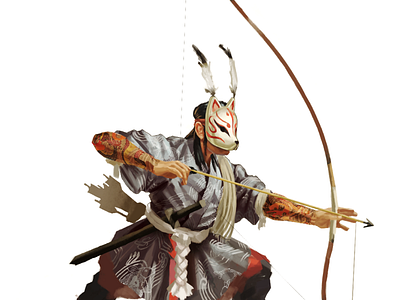 Feudal Japan - Ninja character concept art concept design design geisha illustration japan japanese art japanese culture