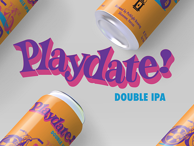 Pathlight Brewing Playdate Label Lettering & Design
