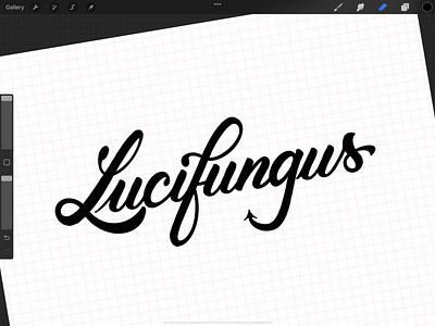Lucifungus Custom Calligraphy Lettering brush lettering design lettering type typography