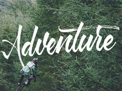 Adventure Lettering calligraphy design lettering type