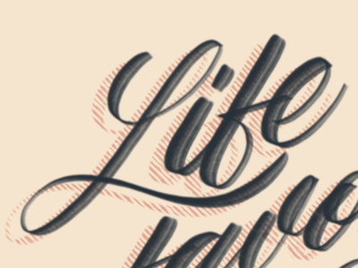 Life Favors The Specific Ask calligraphy design lettering type typography