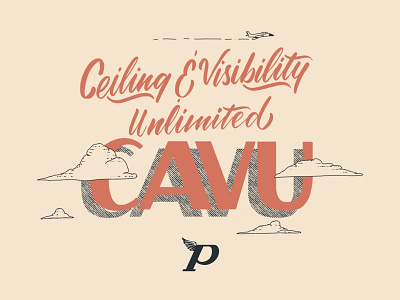 CAVU Lettering illustration lettering type typography