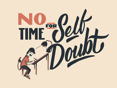 Self Doubt WIP design illustration lettering type typography