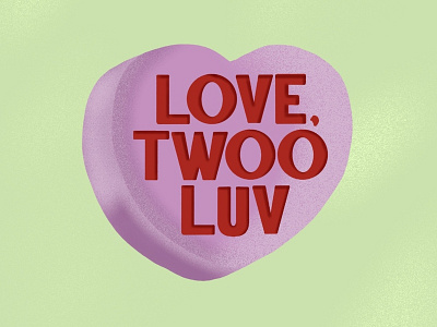 True Love Heart Lettering design heart lettering valentine