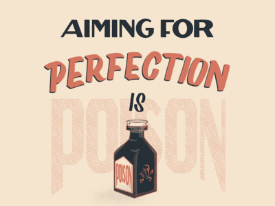 Perfect Poison art deco bottle brush lettering illustration lettering skulls type typography