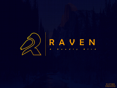 RAVEN Design branding classic design dribbble graphic design gravit gravit designer illustration logo raven vector