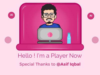 Finally! As a Player in Dribbble