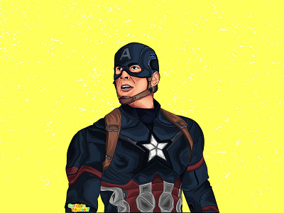 Illustration of first avenger captain America