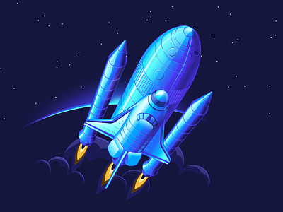 Illustration for GAGARIN Launchpad graphic design icon illustration vector