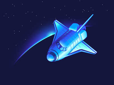 Illustration for GAGARIN Launchpad design illustration ui vector