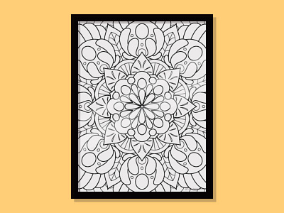 Mandala Coloring Page coloring page coloringbook design poster thatrichardroberts vector