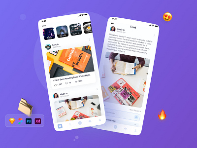 Siocial App Concept UI Kit app facebook instagram like redesign social twitter ui design ui ux