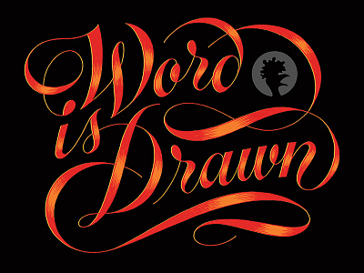 Word Is Drawn Cover Final book cover illustration lettering script word is drawn