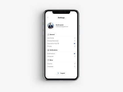 DailyUi 007 - Settings