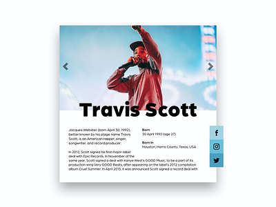 DailyUi 010 - Social Share dailyui design share social social share travis scott ui ux