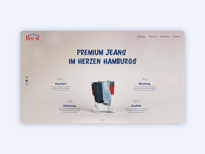 Jeans House - Website design jeans ui ux webdesign website