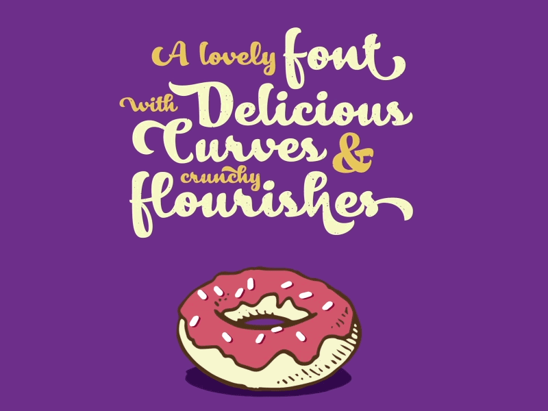 Mmmhh!!! Donut! animation delicious gif illustration liquid motion smooth tasty type typo typography