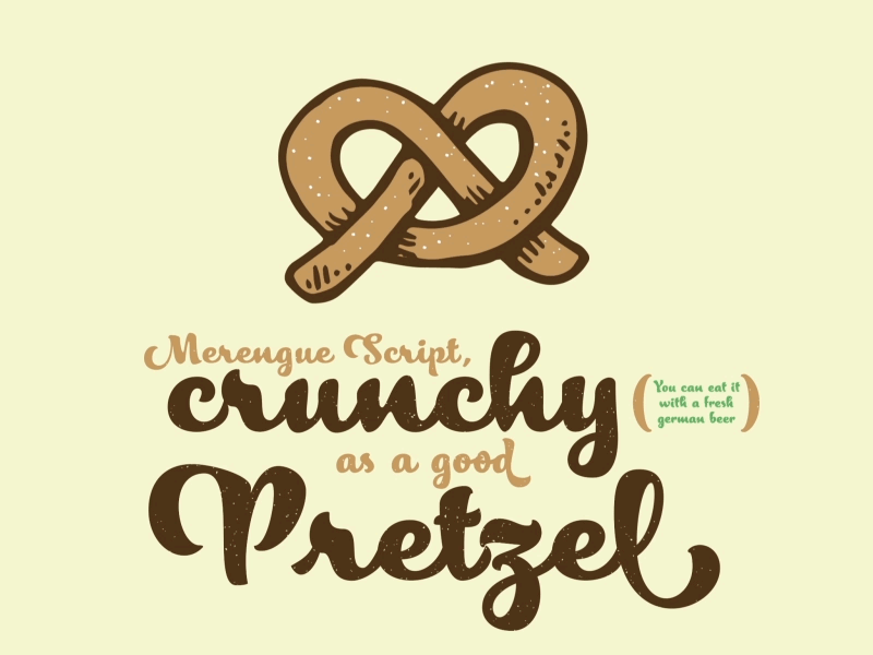 Pretzel animation crunchy font food gif illustration liquid motion script type typo