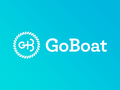 GoBoat identity logo monogram