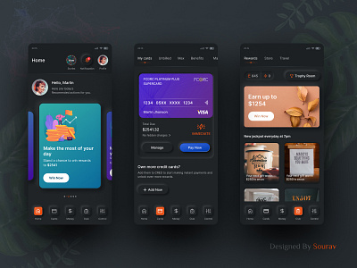 Cred App Clone app design flat minimal ui ux