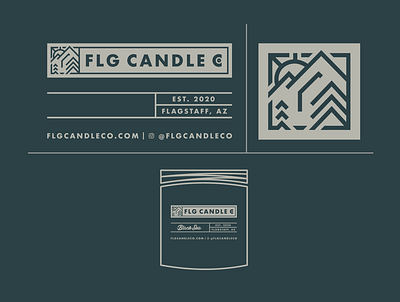 FLG Candle Co. branding design icon illustration illustrator logo minimal ui ux vector