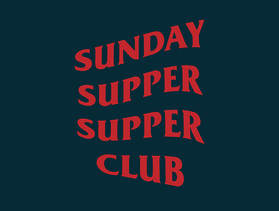 Sunday Supper/Supper Club branding design graphic design icon illustration illustrator logo minimal typography web