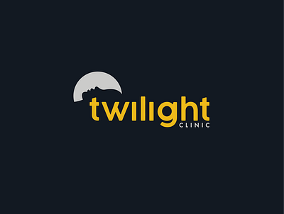 Twilight Clinic branding design flat graphic design icon illustration illustrator logo minimal vector