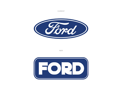 Ford Re-Brand branding design icon illustration illustrator logo minimal vector