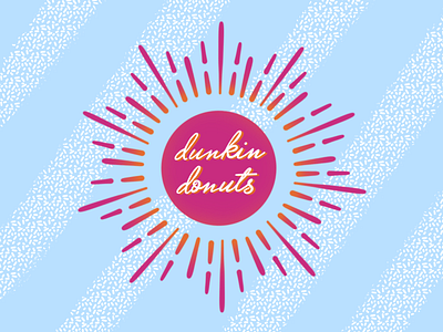 Dunkin Rebrand branding design dribbbleweeklywarmup illustration logo