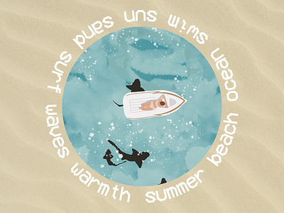 Summer Ocean Badge