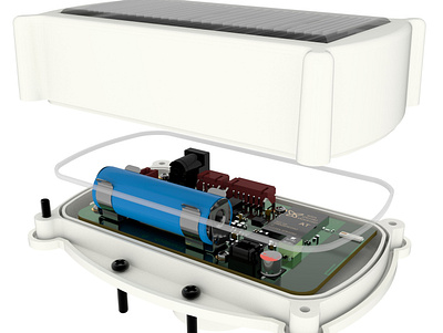 Level Ultrasonic Meter 3d modeling design forms industrial design materials plastic product design rendering rhinoceros vray