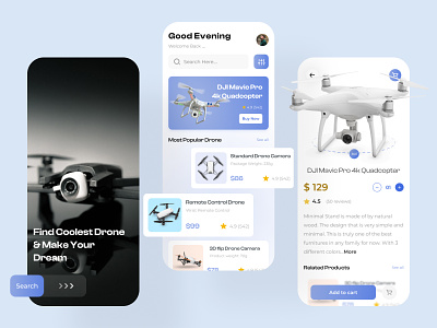Drone - Mobile App Concept daily ui challenge design dji drone drone app drone controller drone mobile app emtiajahmed1 mavic mavic drone mavic mini mavic pro mobile app mobile app design mobile app ui ui ui design ui designer ux
