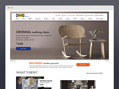 Ikea.com design furniture ikea sideproject tremt ui ux webdesign webshop