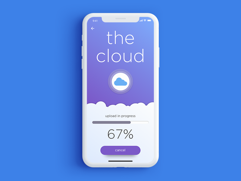 Mobile File Upload by Attila Szabo on Dribbble