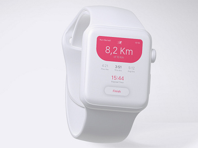 Fitness App on Apple Watch apple daily ui ios tremt watch weekly ui