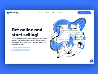 New Landing Page design illustration web web design website