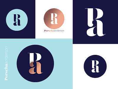 Porscha Anderson Logos brand identity branding design fashion logo logodesign logos