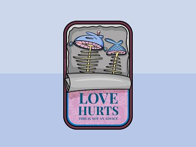 Love Hurts character graffiti illustration illustrator love sticker vector