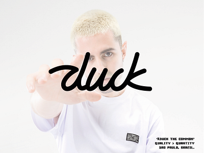 DUCK - Logotype clothing hype lettering logo logo design logotype streetwear typo typography vector