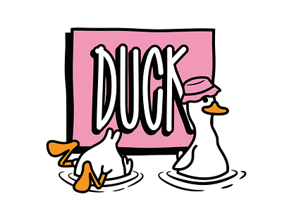 DUCK - Illustration character design duck illustration illustrator pattern print streetwear vector