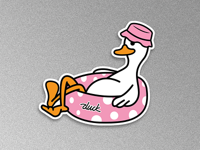DUCK - Illustration character chillin duck illustration illustrator sticker vector