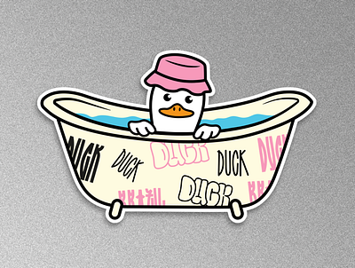 DUCK - Illustration character design duck graffiti illustration illustrator sticker streetwear typography vector
